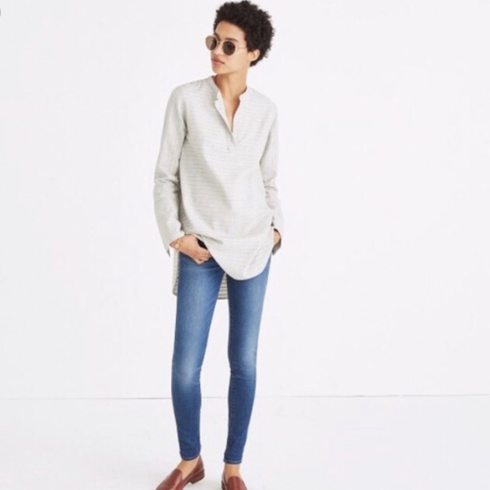 Madewell Split Cuff Tunic Shirt